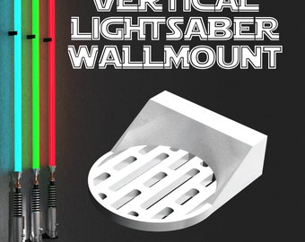 Lightsaber wall mount | vertical | 4 colors and designs | Suitable for all lightsabers with or without blades