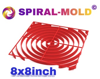 Acrylic pouring tool - Spiral 8x8inches - red - for extraordinary pouring results!©