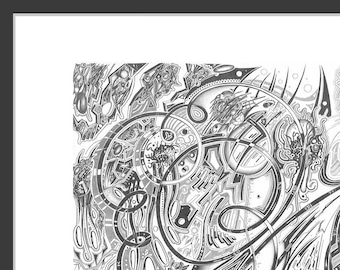 Very Detailed Abstract Pencil Drawings By Deechmaster On Etsy