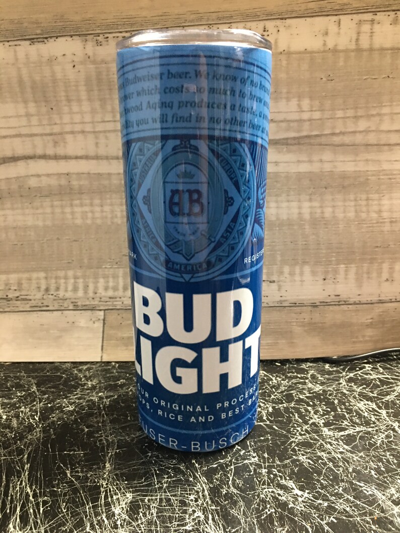 Bud Light 20 Oz Epoxy Free Sublimation Tumbler - Etsy