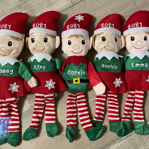 Christmas Elf, Personalized Christmas Elves, Personalized Elves, Plush Elf, Girl Elves, Boy Elves, Christmas gift for kids