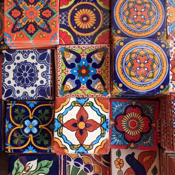 Mexican Clay Tiles Etsy