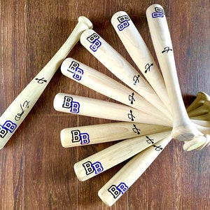 Mini bates de béisbol de madera, mini bates diseñados a medida, personalizables