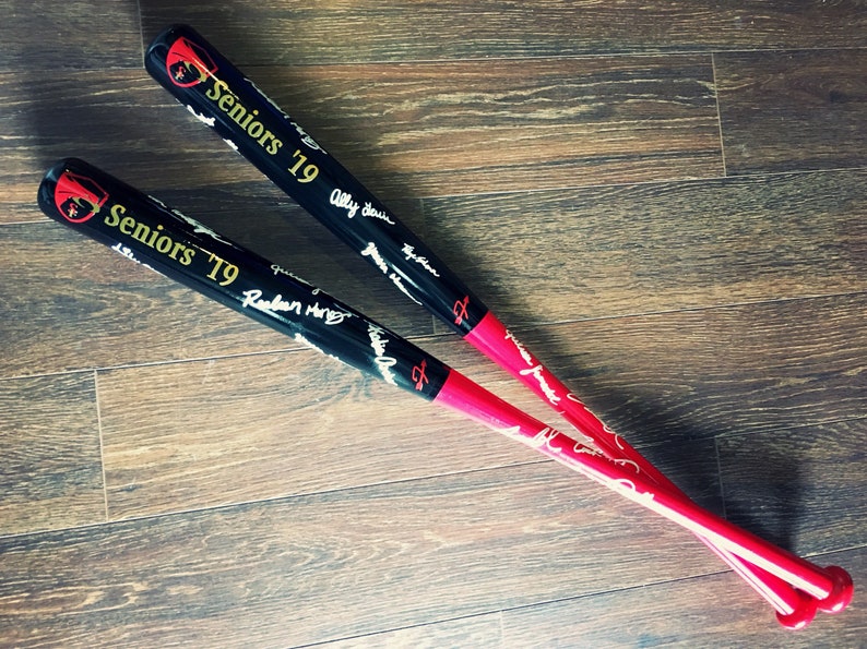 Custom turned baseball bats with name 23 weeks Etsy