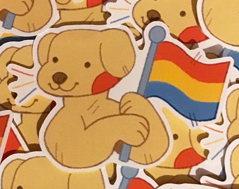 Pride Puppy LGBTQIA Sticker Etsy