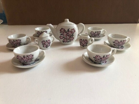 ceramic tea set for girl