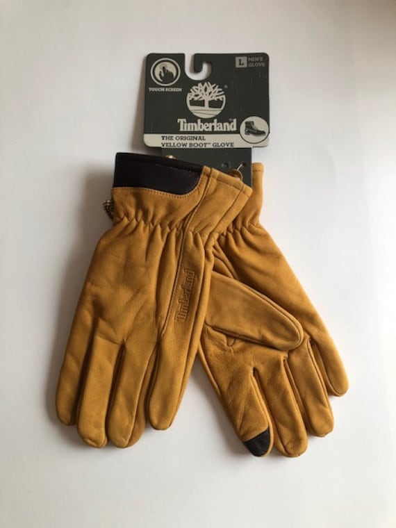 timberland leather gloves mens