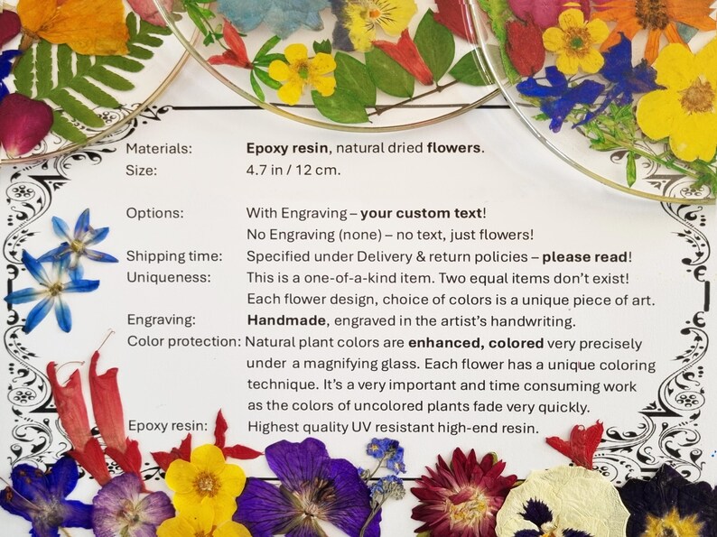 Unique Mothers Day Gift for Mom Flower Ornament - Personalized Birthday Gift for Her, Gift for Grandma, Gift for Mother, Gift for Granny image 8