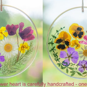 One of a kind gift for mom Flower Heart