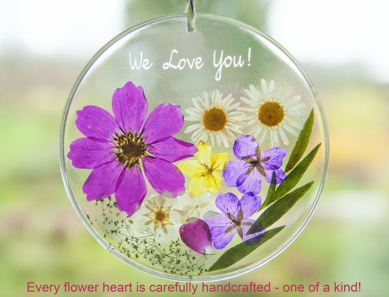 Unique Mothers Day Gift for Mom Flower Ornament - Personalized Birthday Gift for Her, Gift for Grandma, Gift for Mother, Gift for Granny image 14
