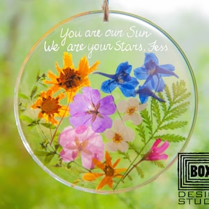 Acchiappasole a forma di fiore, regalo per il capo, personalizzato con qualsiasi incisione, regalo per leader, regalo di compleanno per mentore, regalo per manager, ragazza, acchiappasole