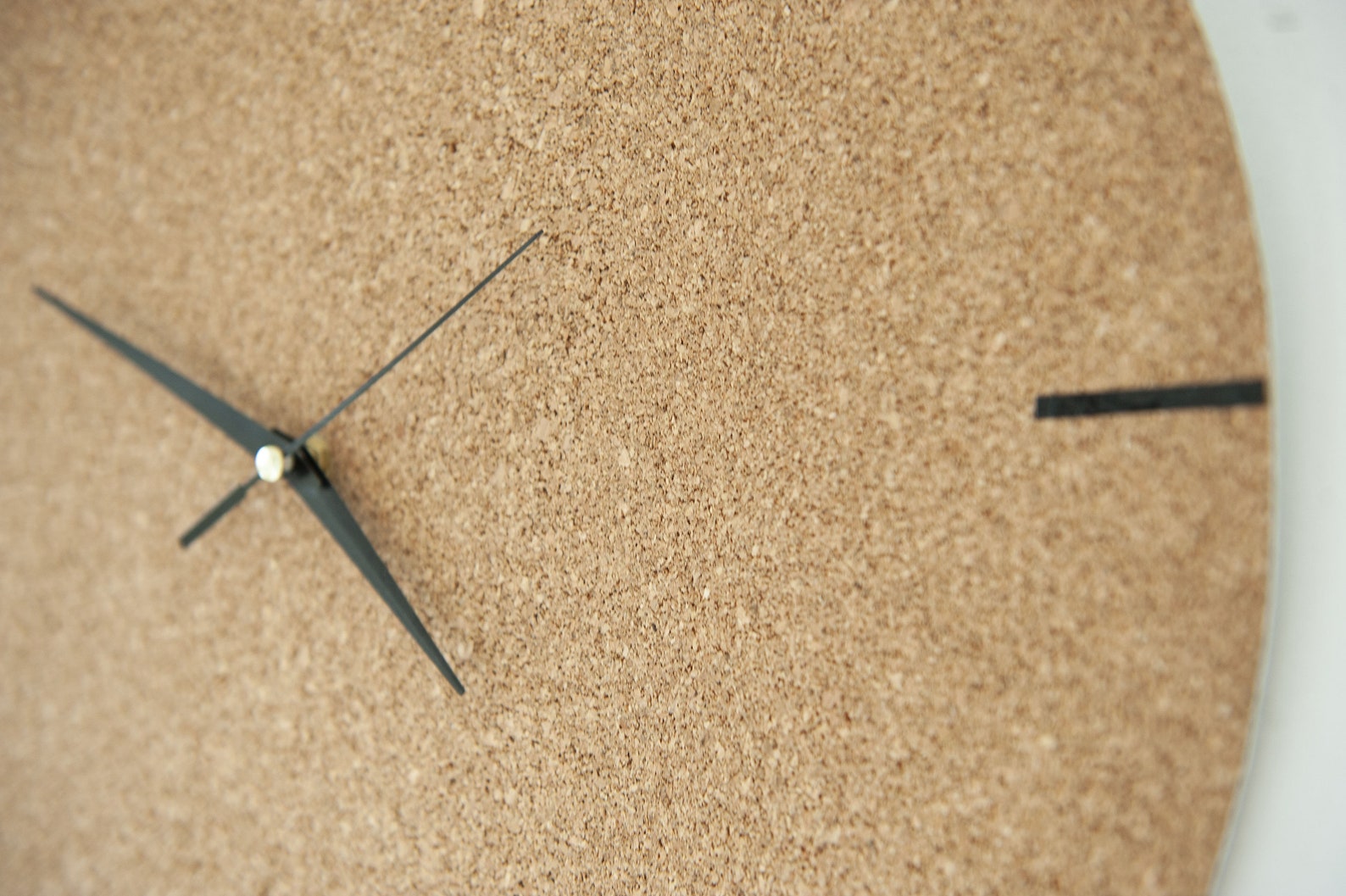 Cork Wall Clock Silent Art Home Decor Cork Wall Decor Gift Etsy