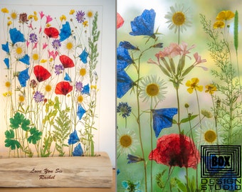 Lámpara de noche WILDFLOWER, regalo de cumpleaños para mamá, lámpara de mesa LED con diseño floral, regalo para mujer, esposa, prometida, adorno para mesita de noche.