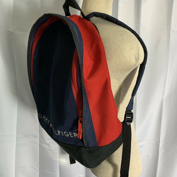 Vintage 90s Tommy Hilfiger Canvas Backpack Colorb… - image 5