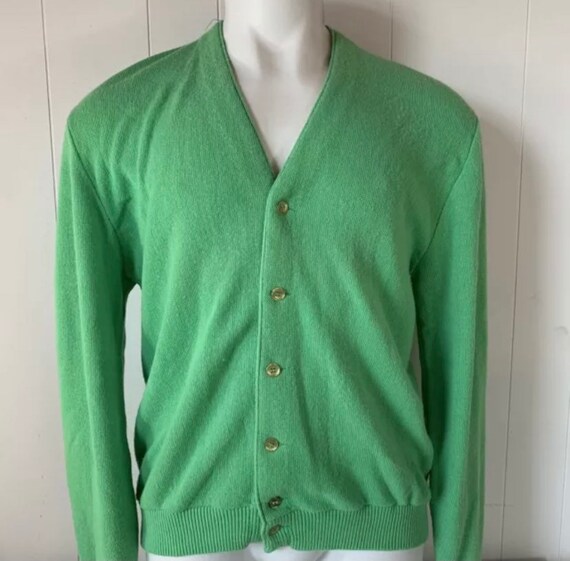 lime green cardigan sweater