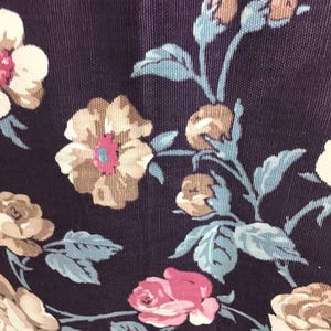 Vintage Shabby Cottage Upholstery Fabric Ombre'd Floral Print for Curtains Drapes Decorating 1 Full Yard by 46 image 2