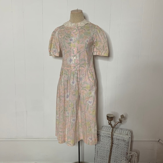 Dress Prairie Vintage LAURA ASHLEY 80s 90s Cottage