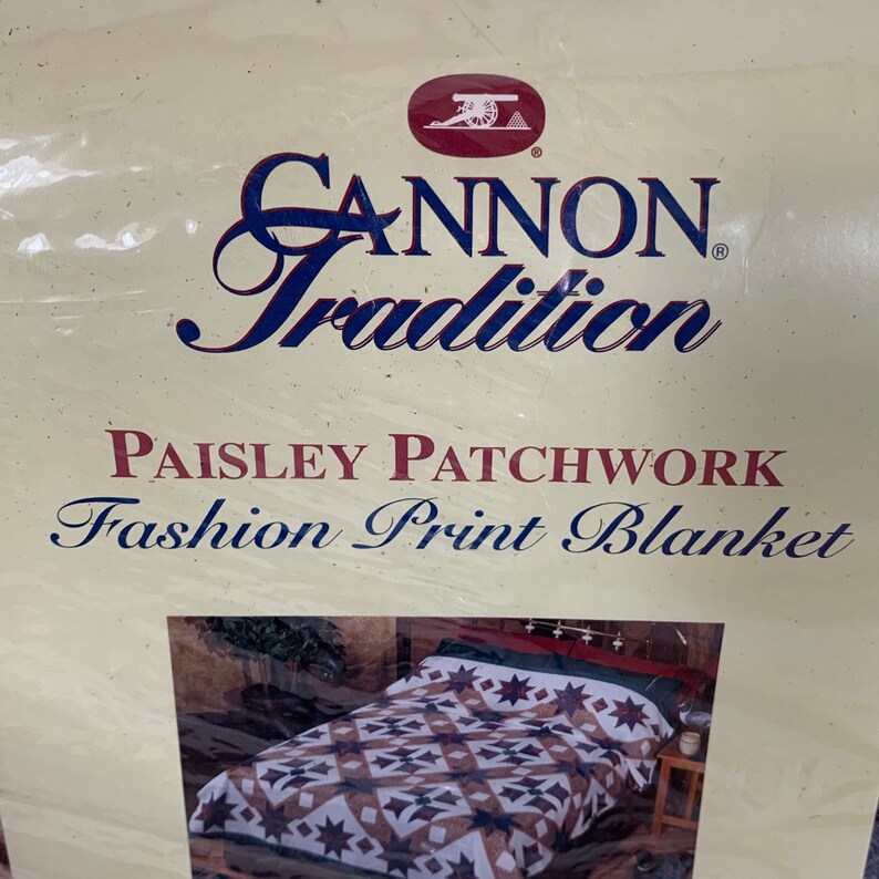 Vintage Satin Trim Blanket Full Size 72 x 90 Cannon USA Made Polyester Patchwork image 4