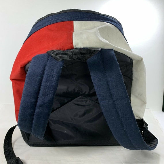 Vintage 90s Tommy Hilfiger Canvas Backpack Colorb… - image 3