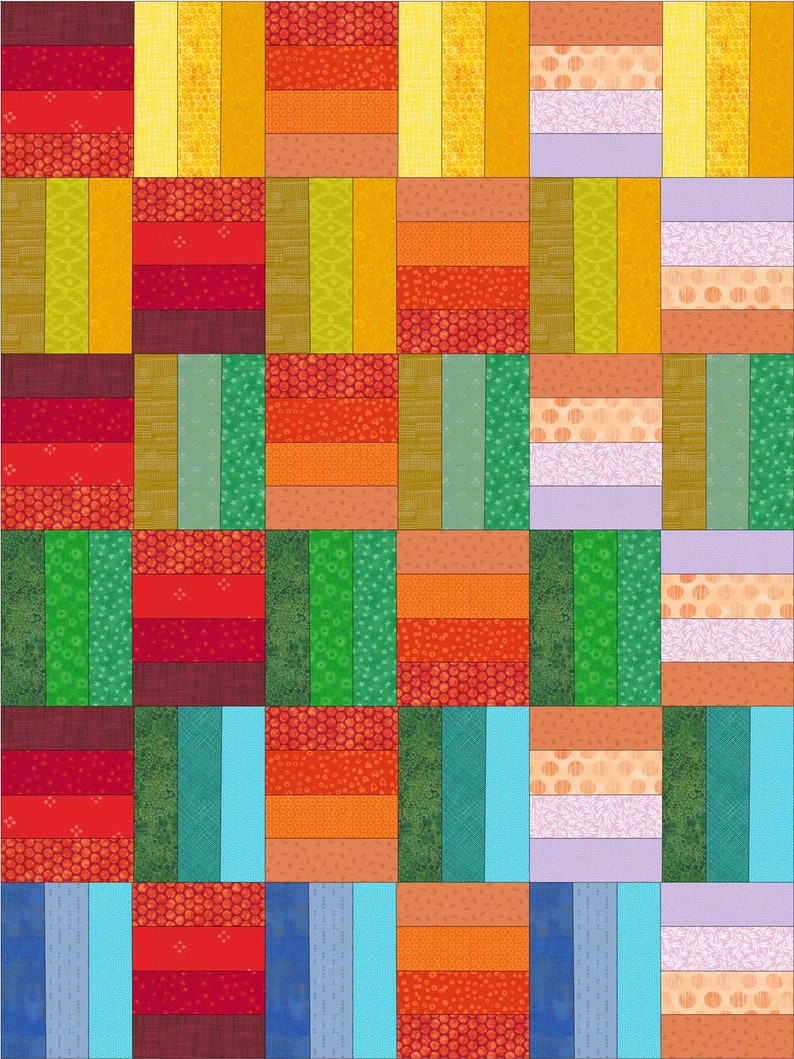 ESPAÑOL Patrón Quilt before Sunset tamaño Bebé Y Etsy