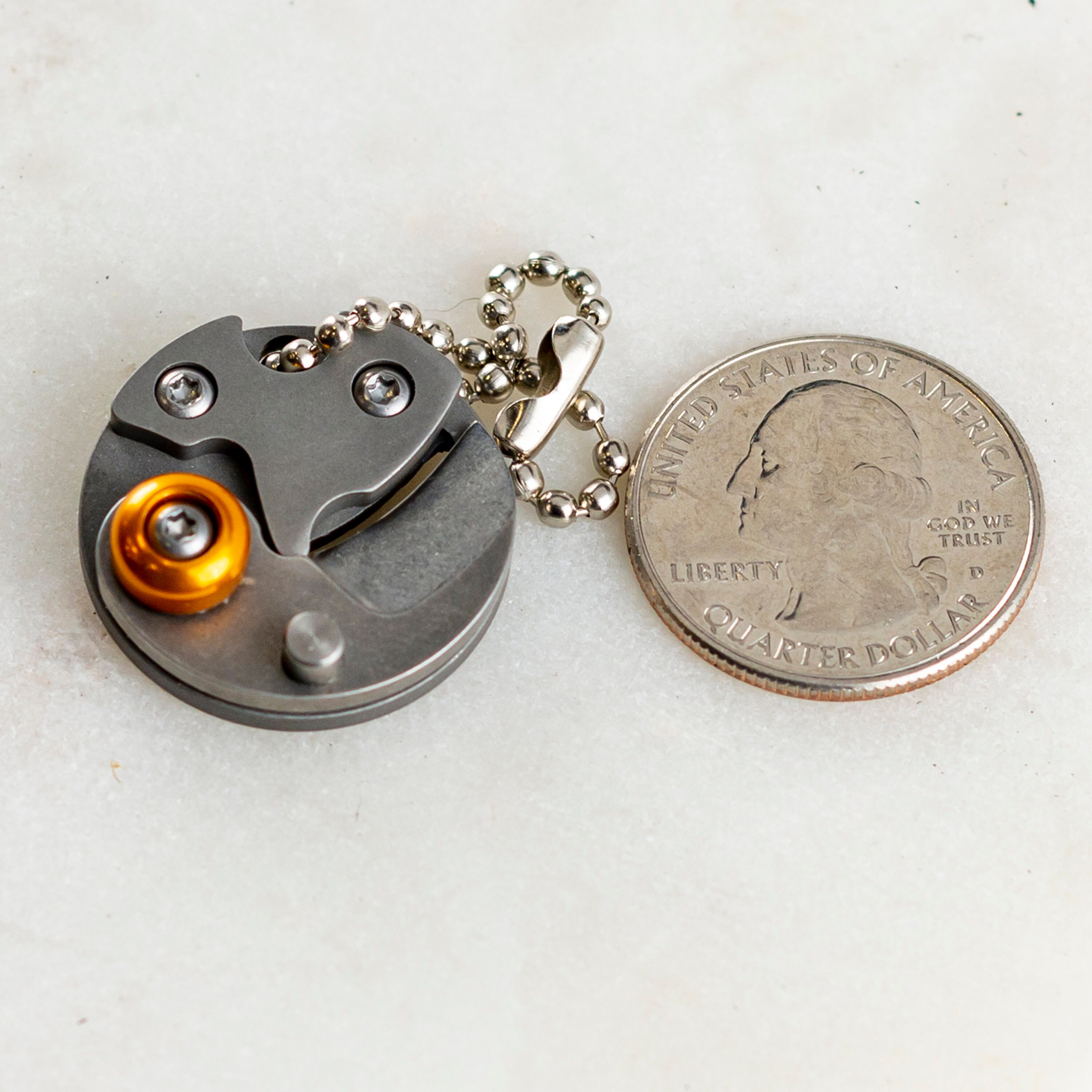 Free Shipping PREMIUM Mini EDC Titanium CNC Coin Knife Cutter Etsy