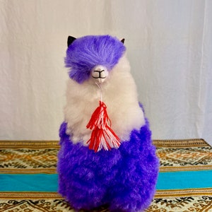 Multiple Colors - Colorful Premium Dyed Plushies~ 100% Alpaca Wool Fur ~ Handmade Natural Fluffy Soft Stuffed Animal Llama toy Plushies