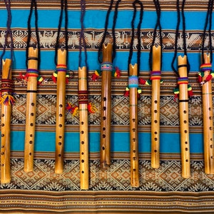 Peruvian Quena Flute - Handcrafted Wooden Andean Instrument from Peru Traditional Panpipe