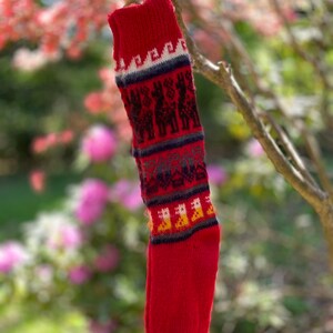 Hand-Knitted Alpaca Wool Socks – Warm Winter Socks from Peru, Soft and Breathable Gift
