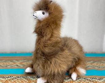 Extra grote alpaca-pluche – handgemaakt langharig bont