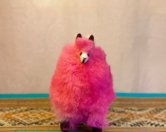 Handgemaakte alpaca knuffel: kleurrijk, zacht knuffeldier