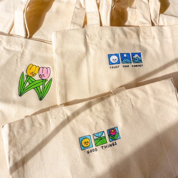 Embroidered Tote Bags