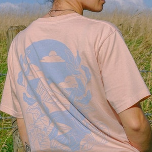 Let Nature In Illustrated Screenprinted Unisex Organic Cotton T-Shirt