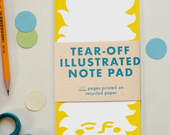 Low Sun Sunset Illustrated Tear-Off Notepad