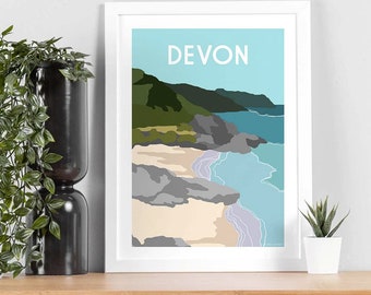 Devon Coast I Print