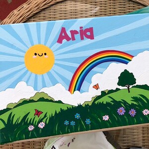 Sun and meadow step stool