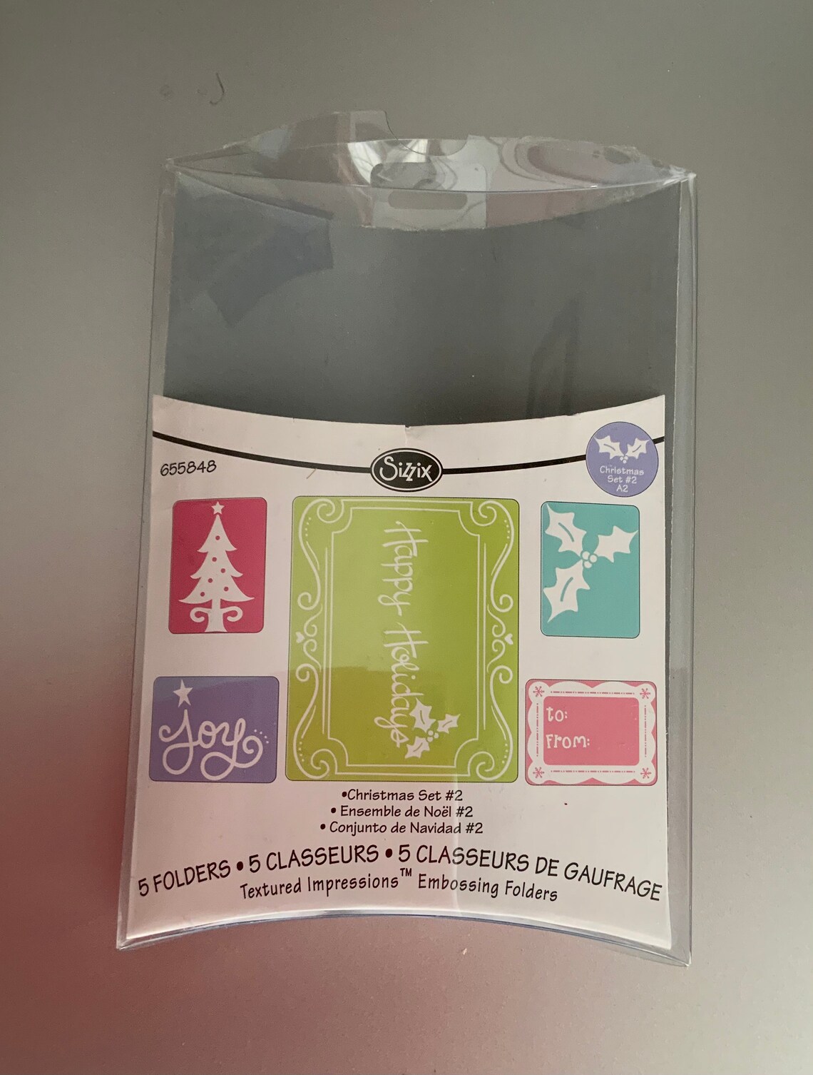 Sizzix Embossing Folders Christmas Set 2 Product 655848 Etsy