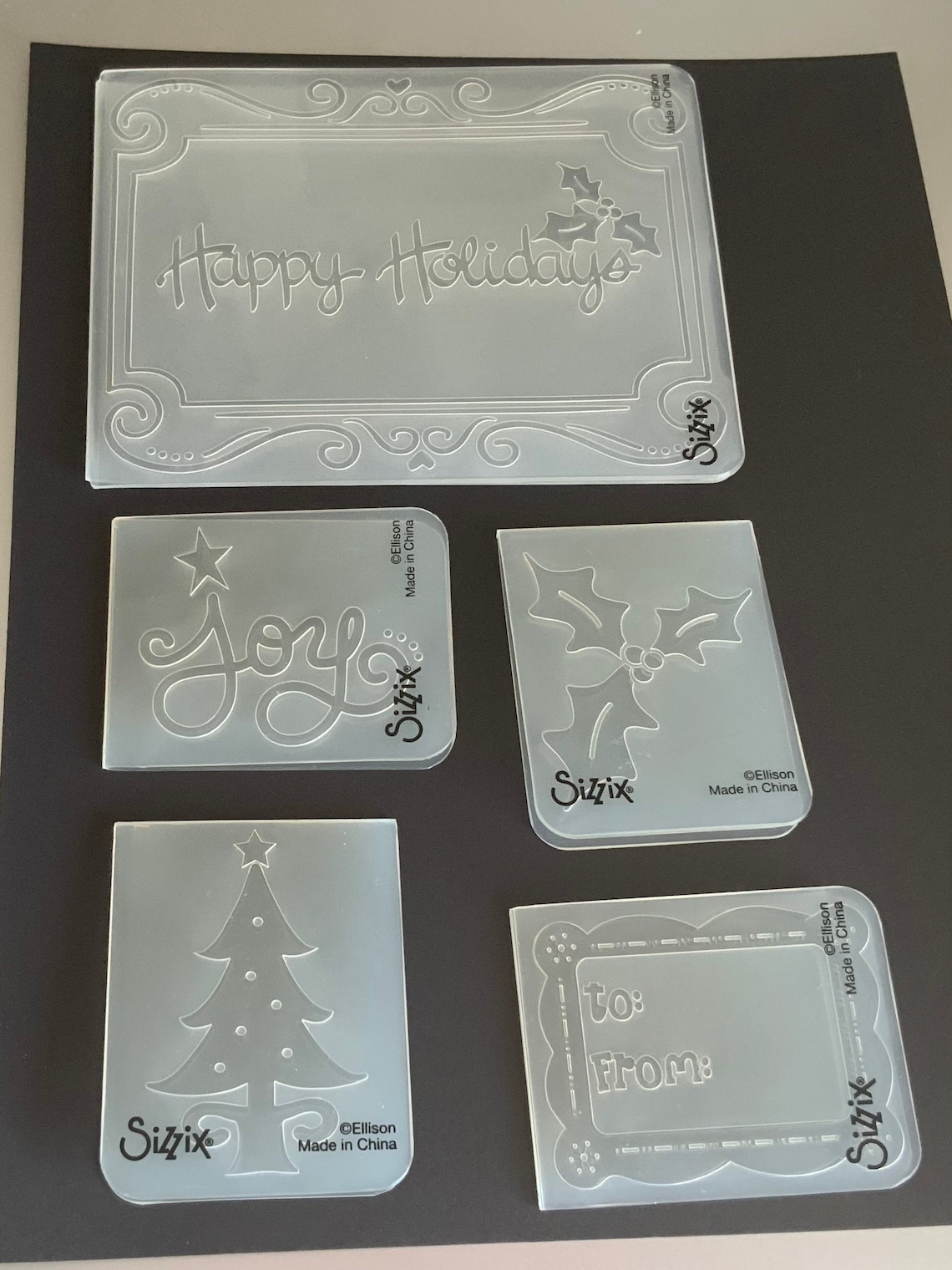 Sizzix Embossing Folders Christmas Set 2 Product 655848 Etsy