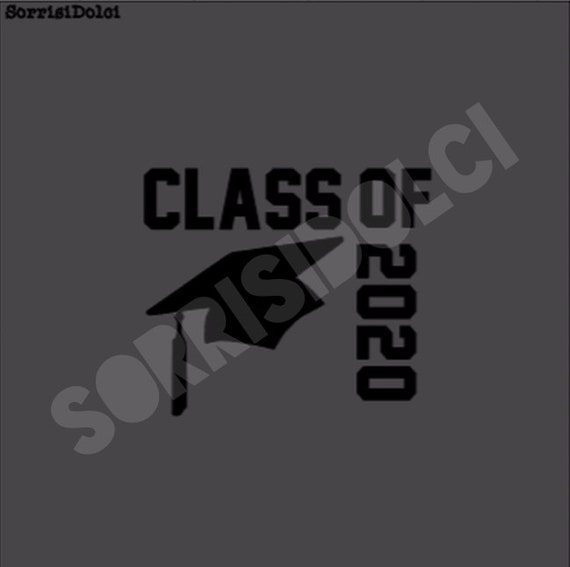 Graduation cookie stencil - 2020