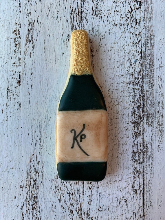 Wine Bottle Cookies - Personalized - NUT FREE