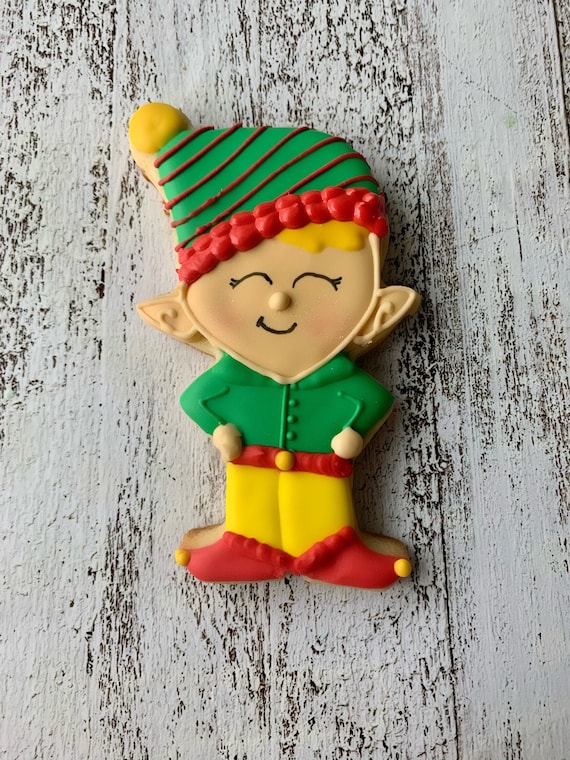 Elf/Santa Helper Christmas Cookie - NUT FREE