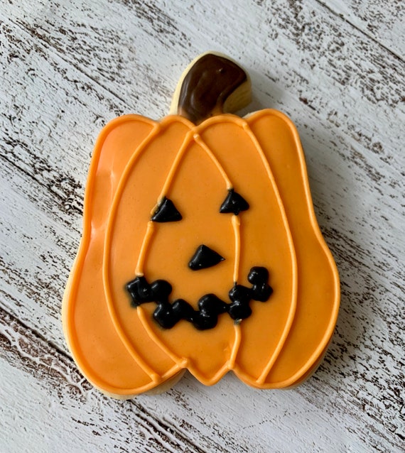 Jack-O-Lantern Cookies - NUT FREE