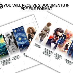 Timey-wimey Adventures Bookmarks Set of 10 |doctor Who Bookmarks ...
