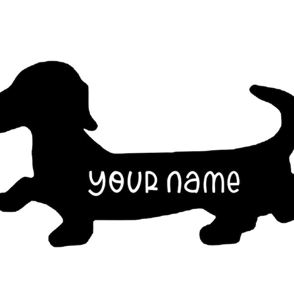 Dachshund Custom Vinyl Decal Sticker