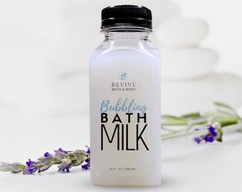 Lavender Marshmallow | Bubble Bath with Moisturizing Oat Milk | Luxury Bath Milk | Lush Moisturizing Bubbles | Long Lasting Big Bubbles