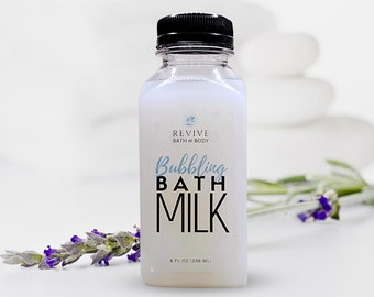 Lavender Scents | Bubble Bath with Moisturizing Oat Milk | Luxury Bath Milk | Lush Moisturizing Bubbles | Long Lasting Big Bubbles | Vegan