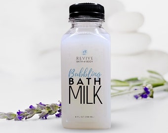 Lavender Scents | Bubble Bath with Moisturizing Oat Milk | Luxury Bath Milk | Lush Moisturizing Bubbles | Long Lasting Big Bubbles