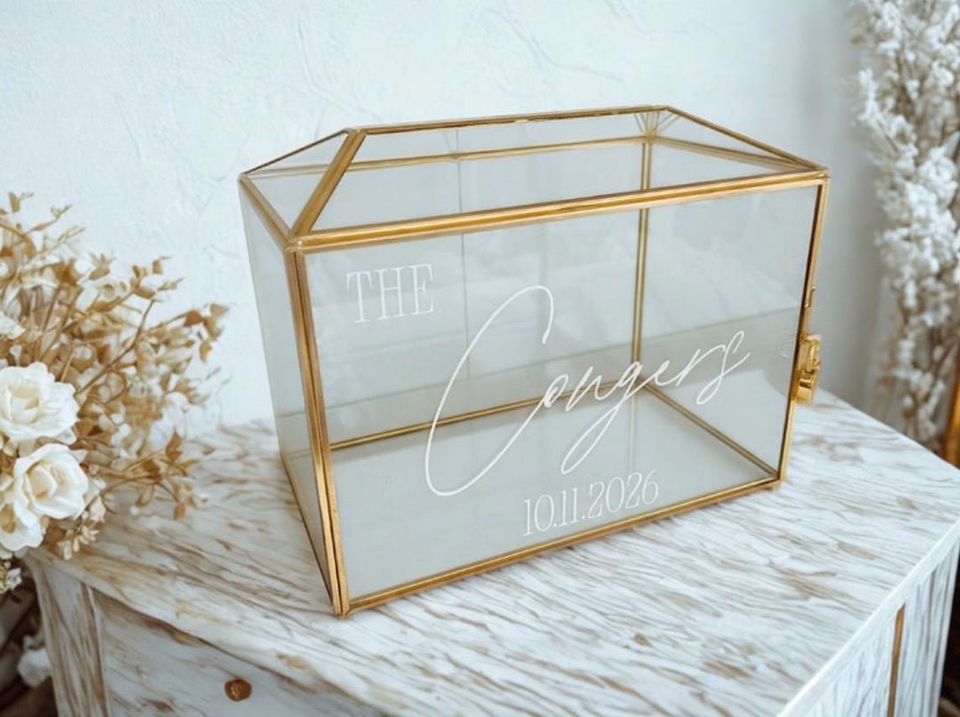 Personalized Card Box - Etsy
