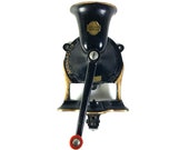 Spong No 4 Coffee Grinder, Wall Mount or Table Clamp, Vintage Coffee Mill by Spong LTD, Rustic Kitchen Decor
