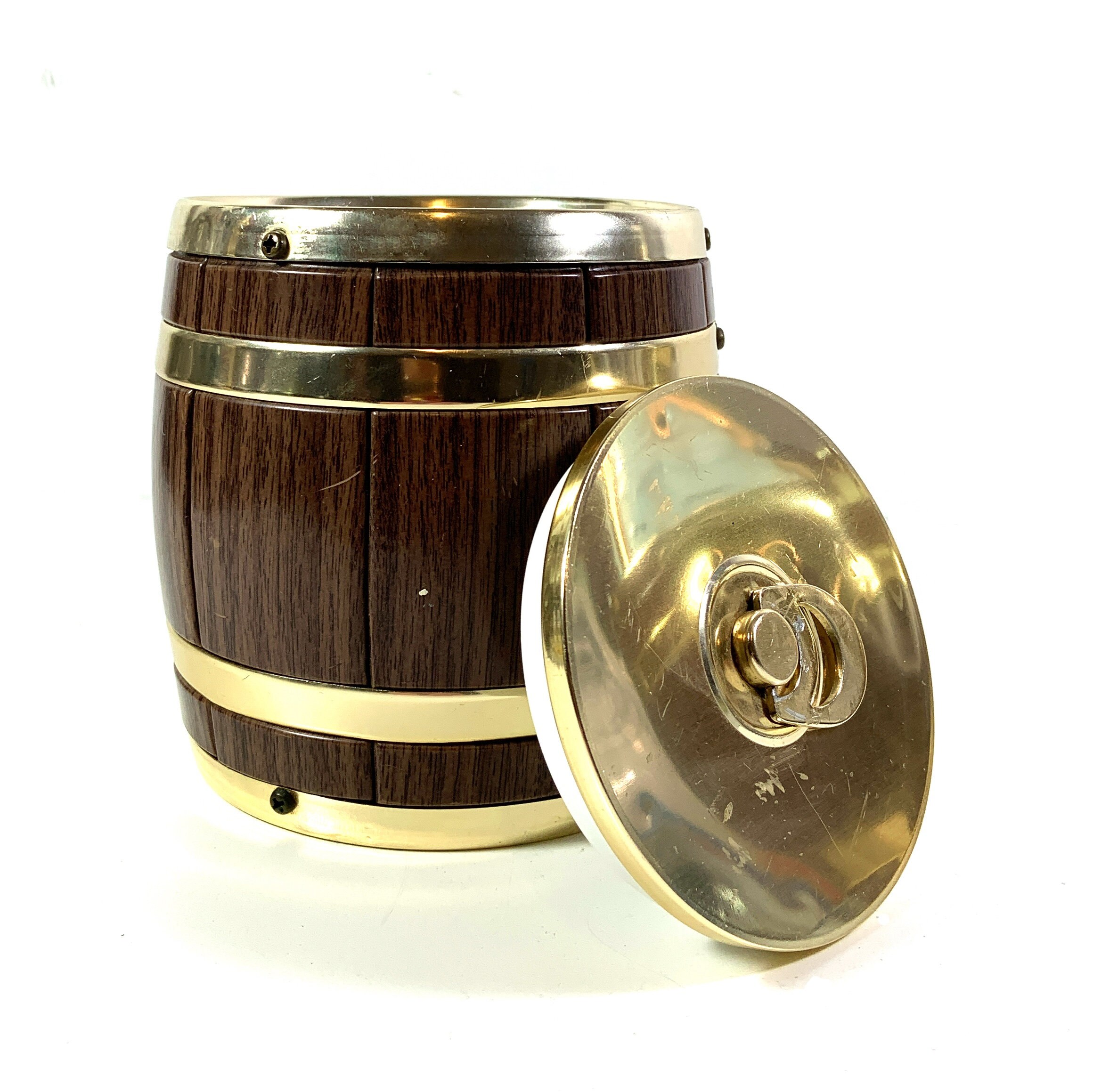 Vintage Whiskey Barrel Decanter OR Ice Bucket With Lid Etsy