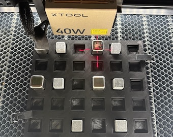 36 Cavity Whiskey Stone Jig, 20MM & 25MM Laser Engraving Tool